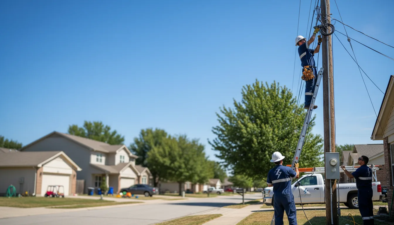 Residential electrician providing installation services in Willernie, MN